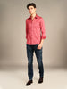 Killer Men Coral Solid Slim Fit Shirts