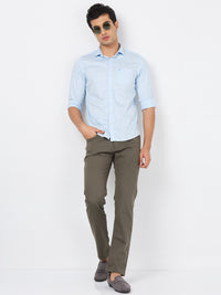 Killer Men Blue Printed Slim Fit Shirts