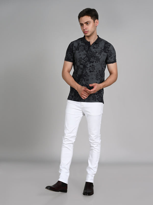 Killer Men Black Printed Slim Fit T-Shirt