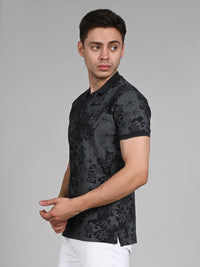 Killer Men Black Printed Slim Fit T-Shirt