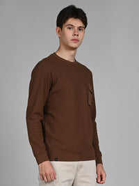 Killer Men Coffee Solid Slim Fit T-Shirts