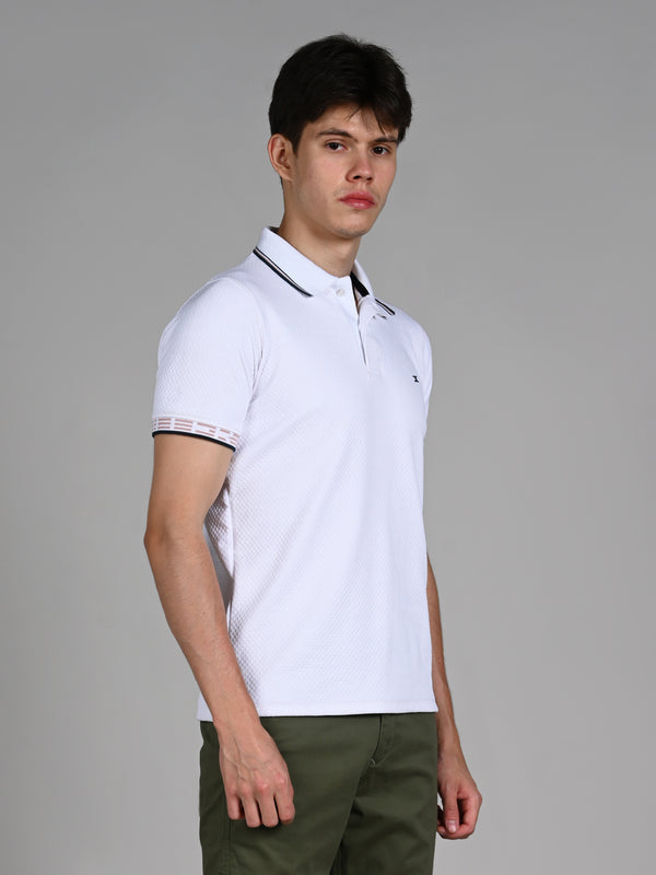 Killer Men White Solid Slim Fit T-Shirts