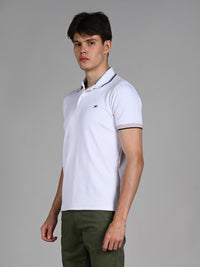 Killer Men White Solid Slim Fit T-Shirts