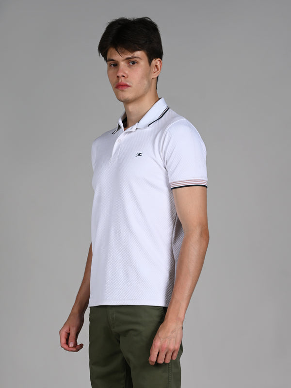 Killer Men White Solid Slim Fit T-Shirts