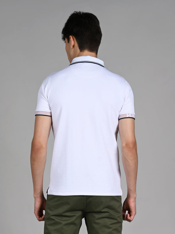 Killer Men White Solid Slim Fit T-Shirts