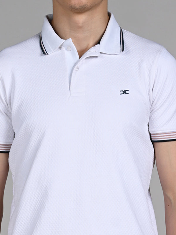 Killer Men White Solid Slim Fit T-Shirts