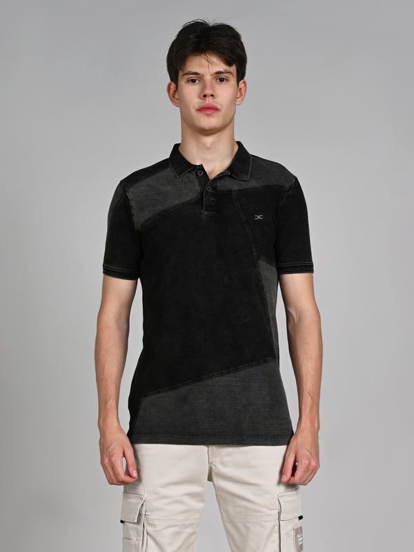 Killer Men Black Solid Slim Fit T-Shirts