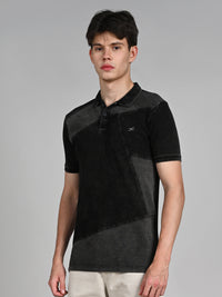 Killer Men Black Solid Slim Fit T-Shirts
