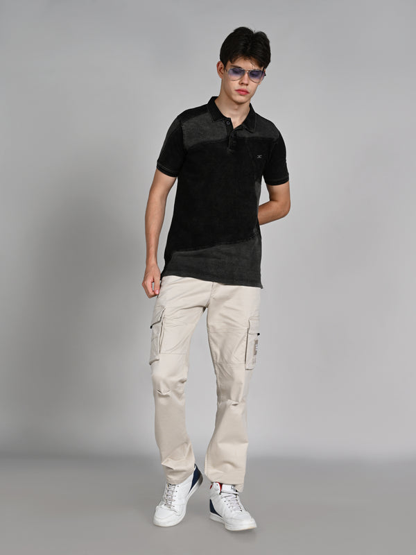 Killer Men Black Solid Slim Fit T-Shirts