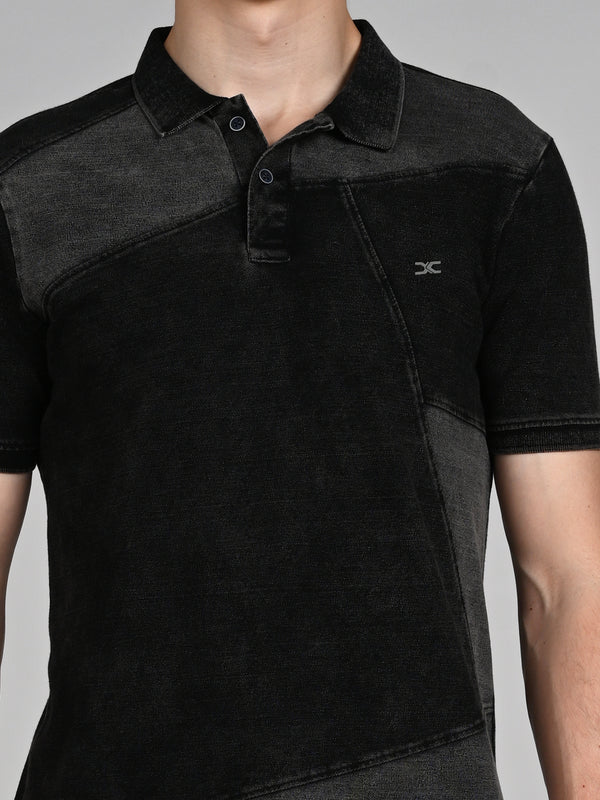 Killer Men Black Solid Slim Fit T-Shirts