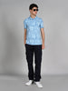 Killer Men Light Blue Printed Slim Fit T-Shirt