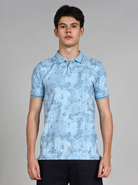 Killer Men Light Blue Printed Slim Fit T-Shirt