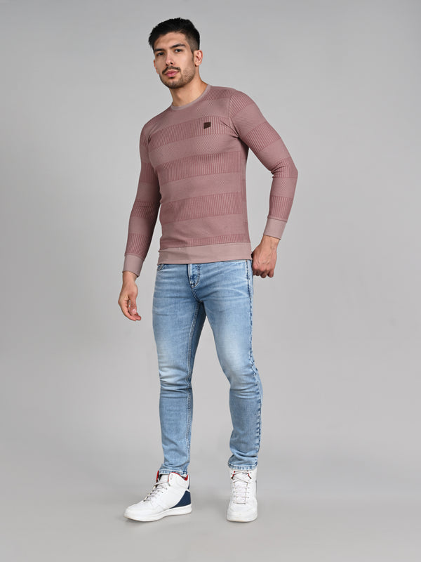 Killer Men Pink Printed Slim Fit T-Shirts