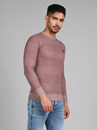 Killer Men Pink Printed Slim Fit T-Shirts