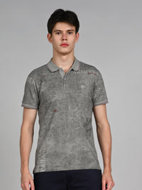 Killer Men Grey Printed Slim Fit T-Shirt
