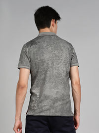 Killer Men Grey Printed Slim Fit T-Shirt