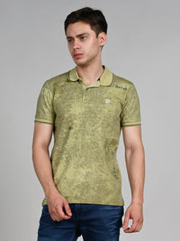 Killer Men Green Printed Slim Fit T-Shirt