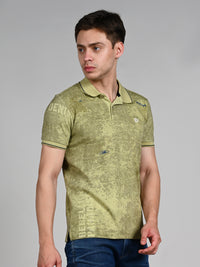 Killer Men Green Printed Slim Fit T-Shirt