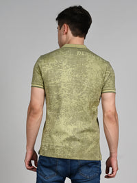 Killer Men Green Printed Slim Fit T-Shirt