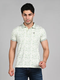 Killer Men Light Green Printed Slim Fit T-Shirt