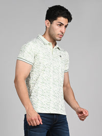 Killer Men Light Green Printed Slim Fit T-Shirt