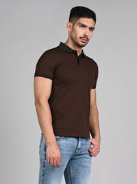 Killer Men Coffee Solid Slim Fit T-Shirts