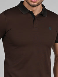 Killer Men Coffee Solid Slim Fit T-Shirts