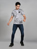 Killer Men Grey Printed Slim Fit T-Shirts