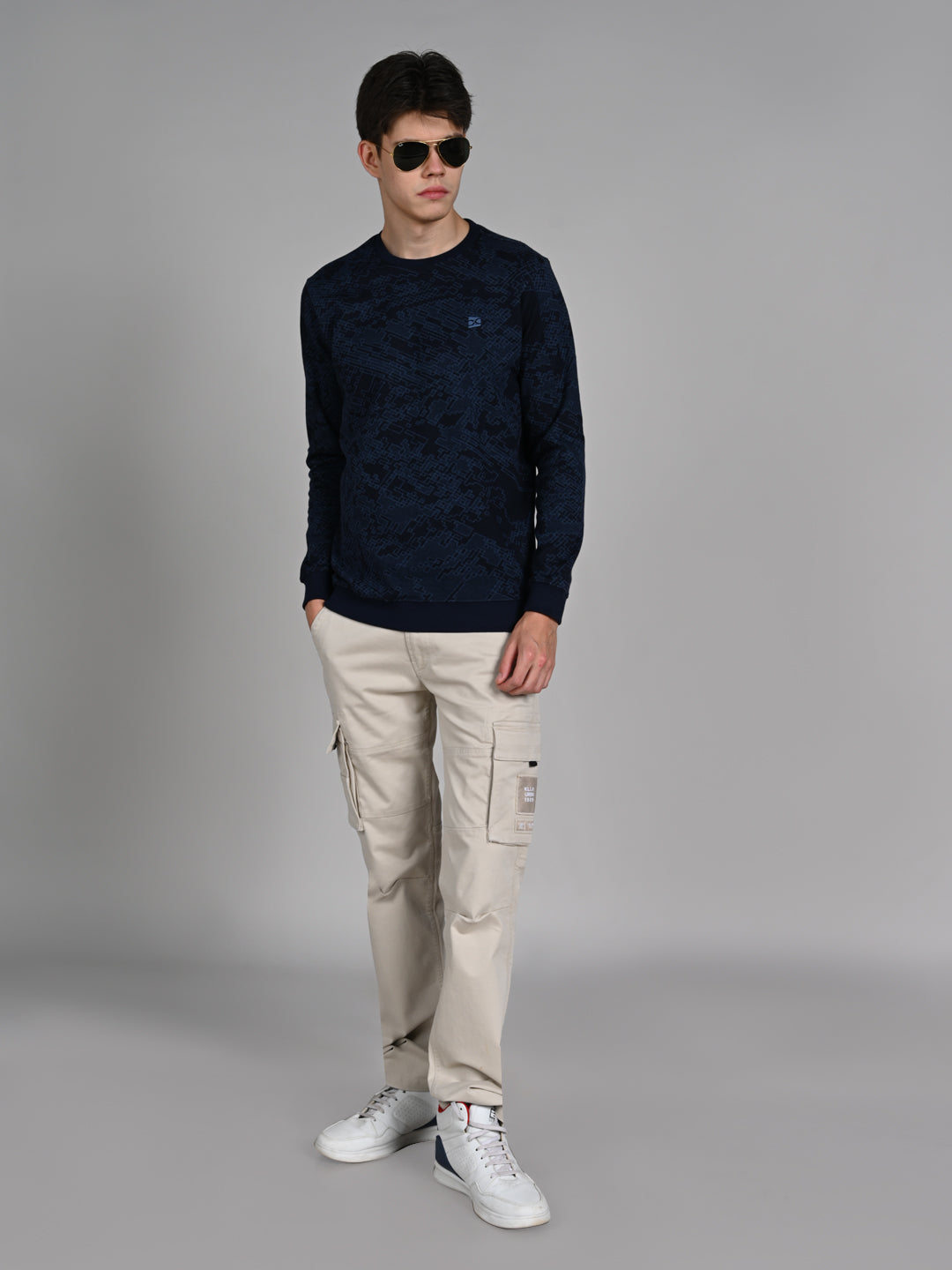 Killer Men Dark Blue Slim Fit T-Shirts