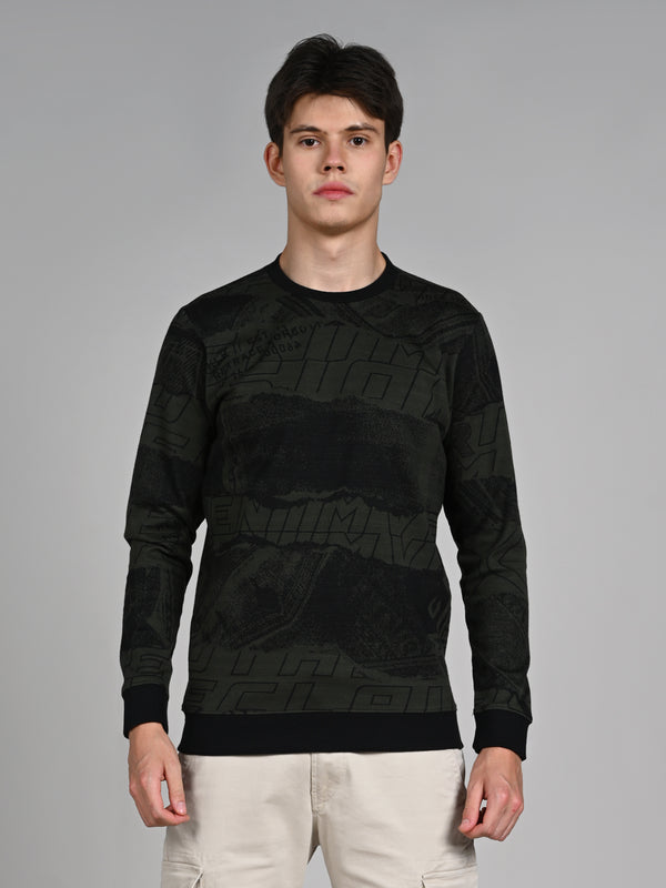 Killer Men Olive Slim Fit T-T-Shirts