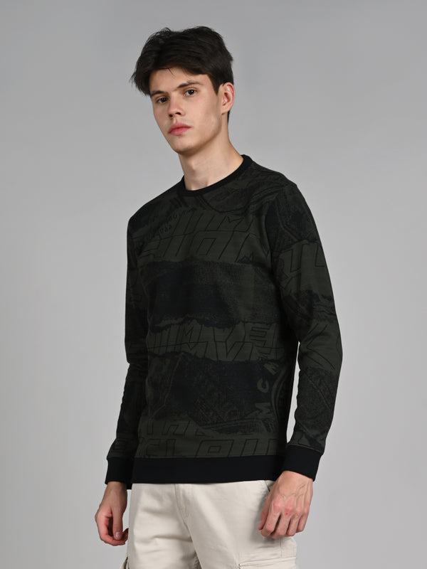 Killer Men Olive Slim Fit T-T-Shirts