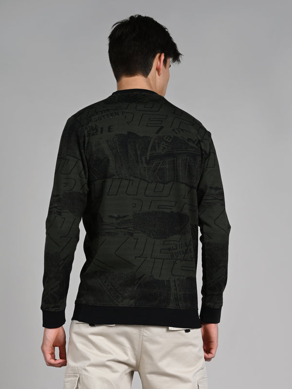 Killer Men Olive Slim Fit T-T-Shirts