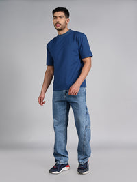 Killer Men Blue Round Neck T-Shirts