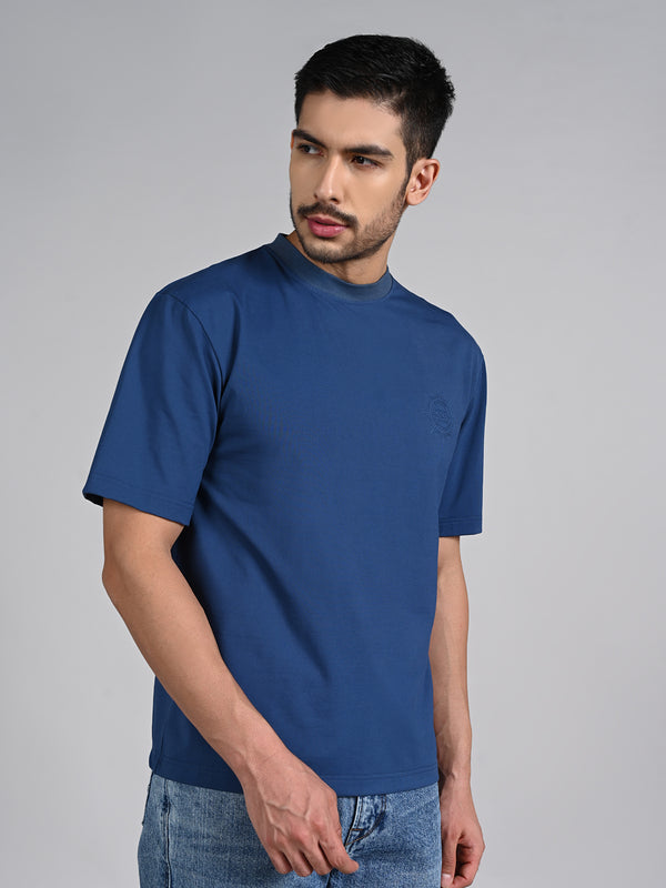Killer Men Blue Round Neck T-Shirts