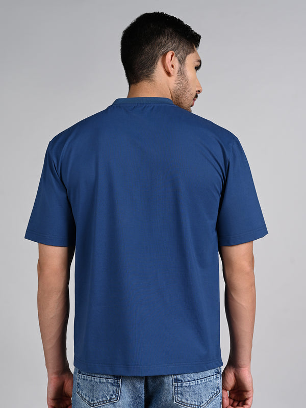 Killer Men Blue Round Neck T-Shirts