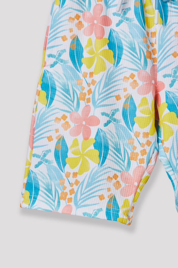 Junior Killer White Printed Shorts
