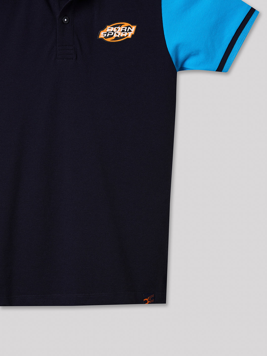 Junior Killer Navy Slim Fit Polo Neck Printed T-Shirts