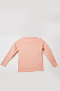 Junior Killer Peach Slim Fit Full Sleeves Printed T-Shirts