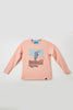 Junior Killer Peach Slim Fit Full Sleeves Printed T-Shirts