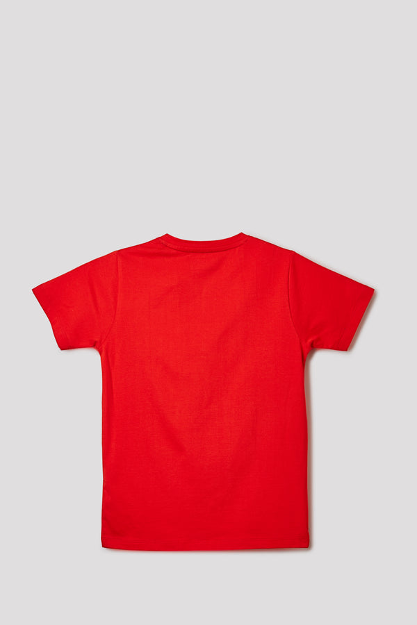 Junior Killer Red Slim Fit Printed T-Shirts