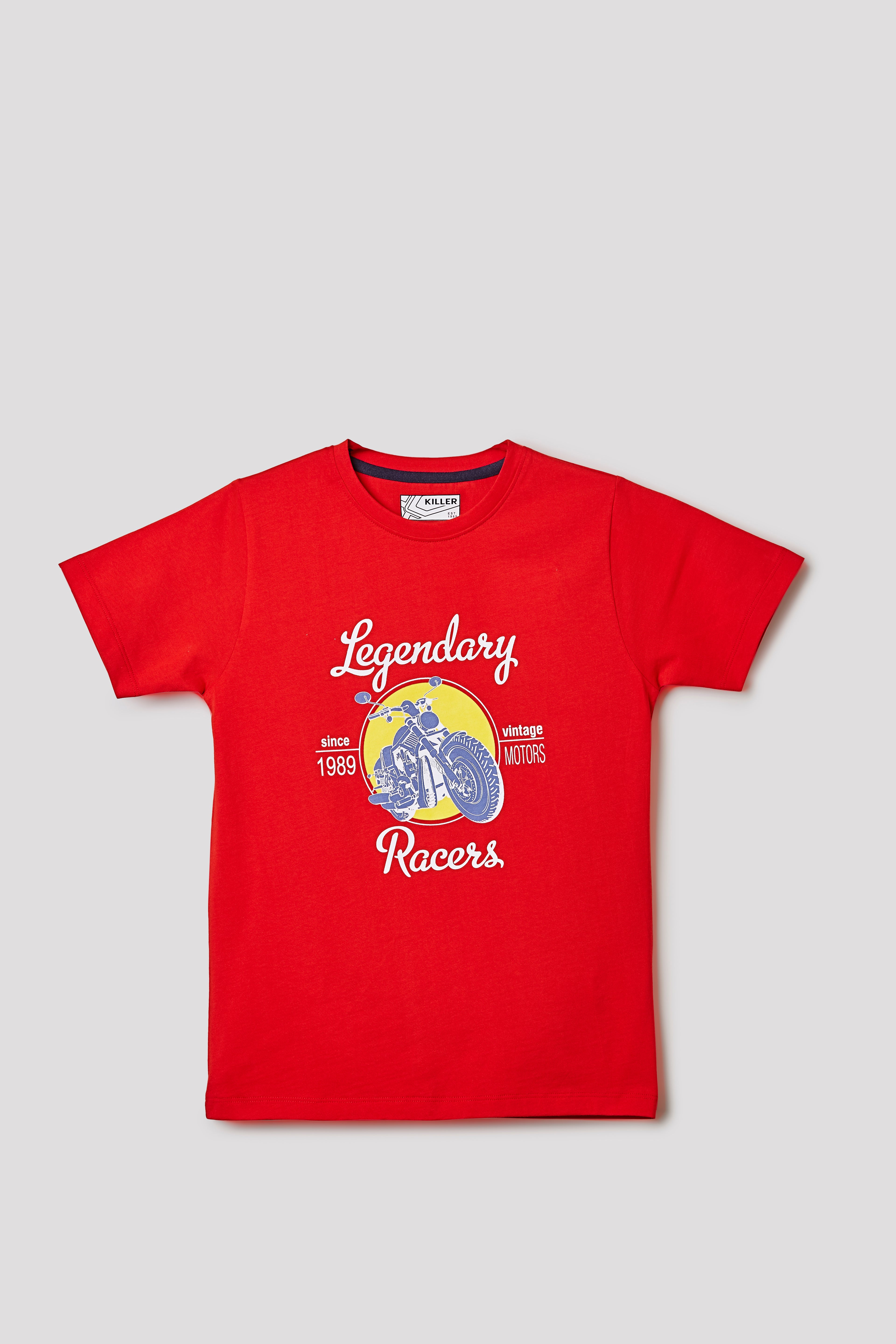 Junior Killer Red Slim Fit Printed T-Shirts