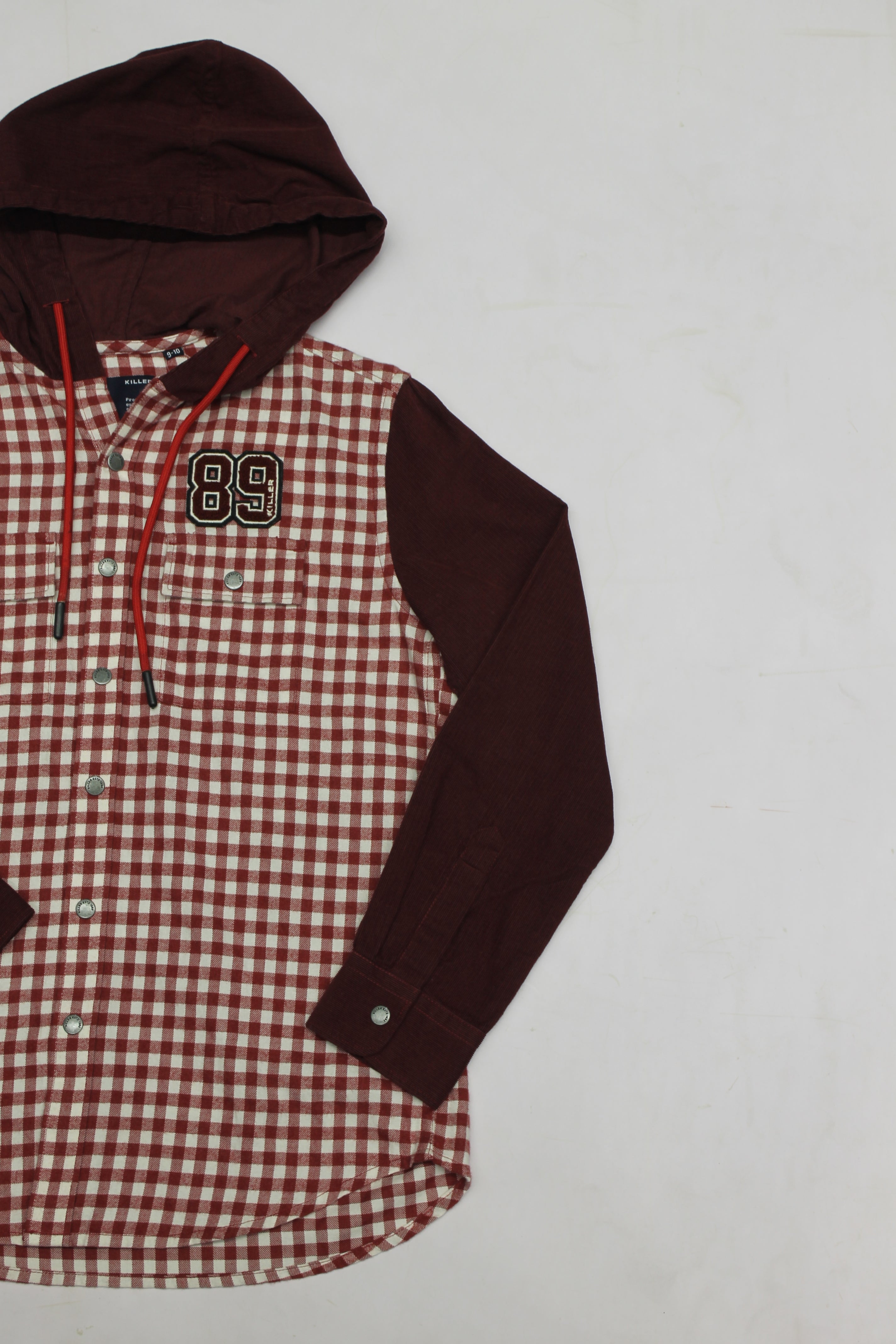 Junior Killer Maroon Slim Fit Shirts