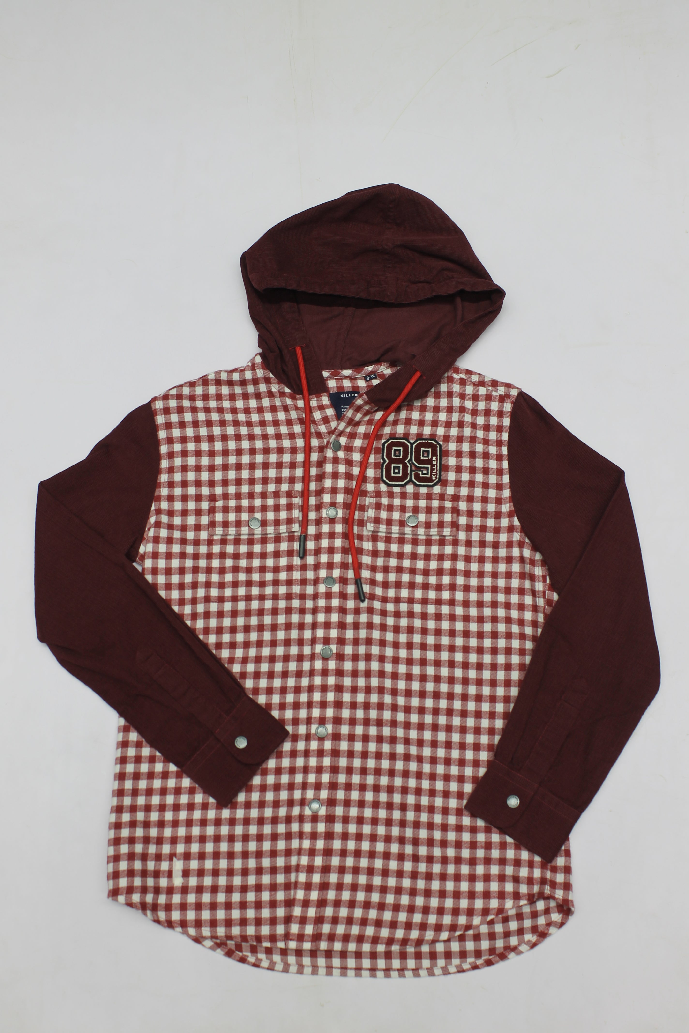 Junior Killer Maroon Slim Fit Shirts