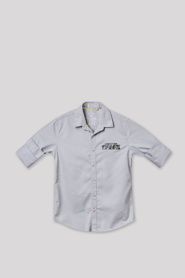Junior Killer Grey Slim Fit Shirts