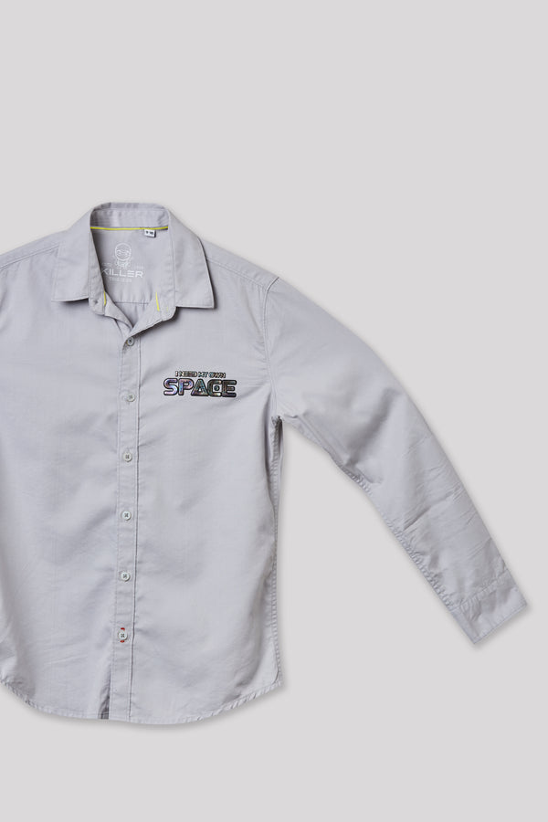 Junior Killer Grey Slim Fit Shirts