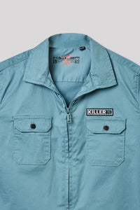 Junior Killer Green Slim Fit Shirts