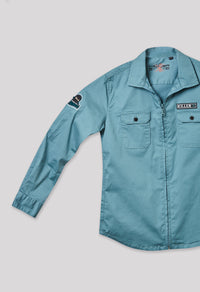 Junior Killer Green Slim Fit Shirts