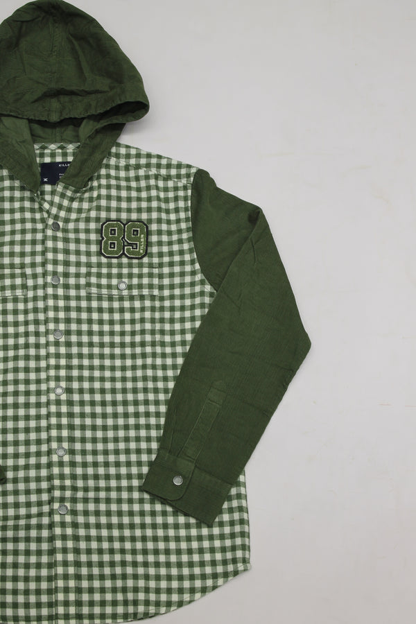 Junior Killer Olive Slim Fit Shirts