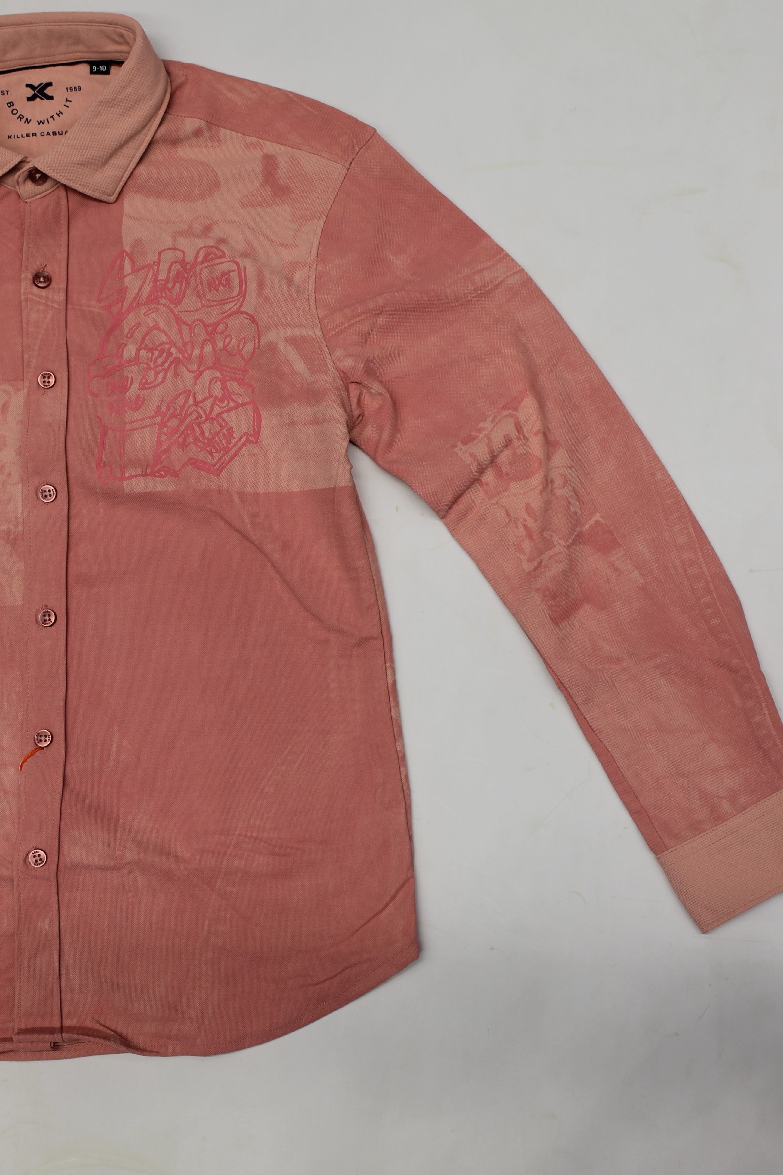 Junior Killer Peach Slim Fit Shirts