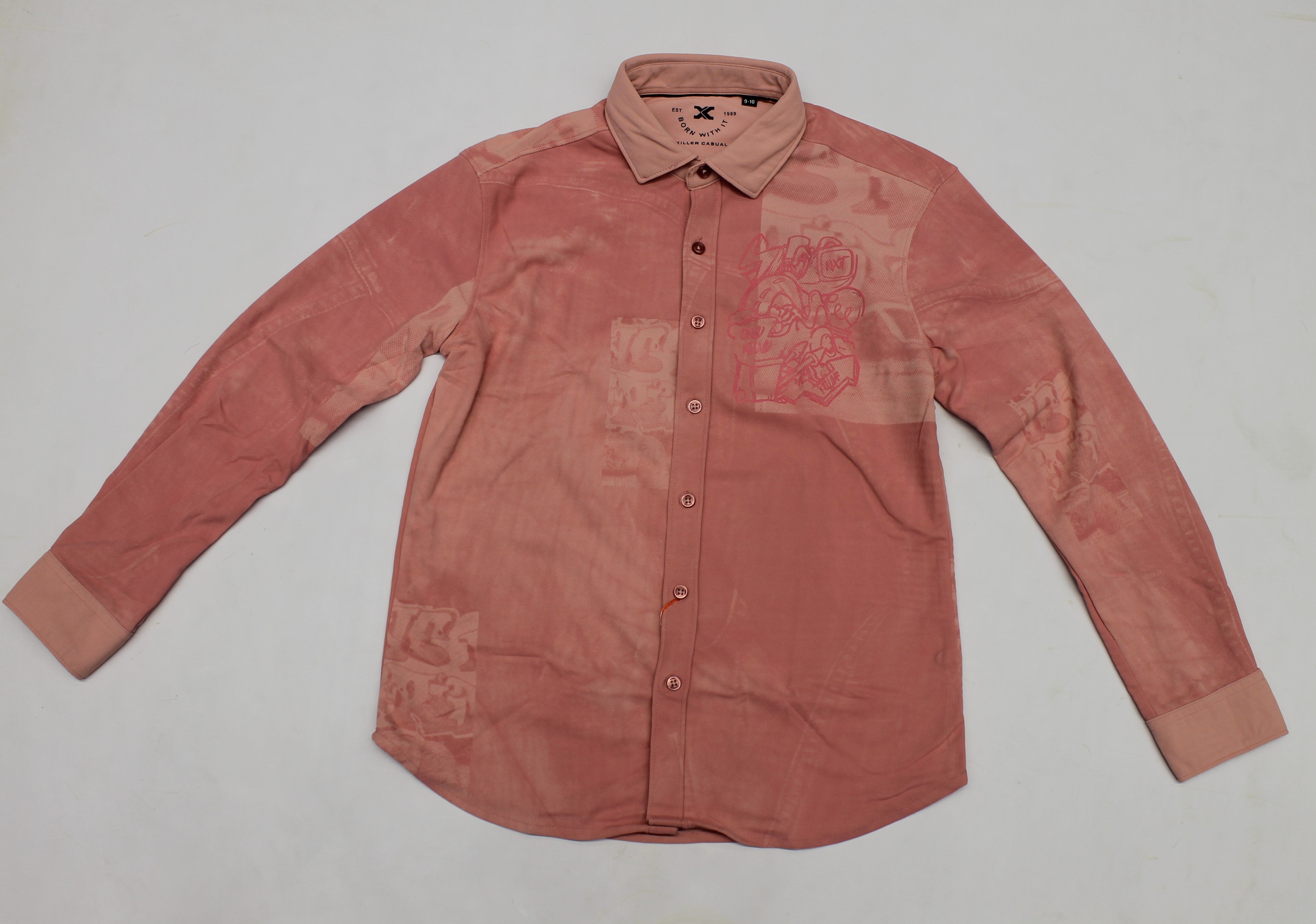 Junior Killer Peach Slim Fit Shirts